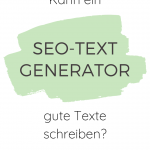 Generator für SEO-Texte - der Test